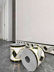 Cycleader 1卷加厚自粘踢脚线墙贴 墙腰装饰贴纸 墙贴个性贴纸 - 彩色 - 查看 19