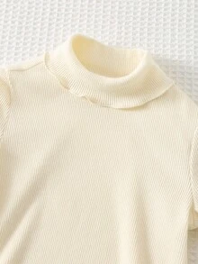 Cozy Pixies 女婴格子连衣裙套装，棕色系，休闲套装，乡村优雅风，可爱套装，舒适保暖，适合冬季、圣诞节、新年穿着 - 棕色 - 查看 6