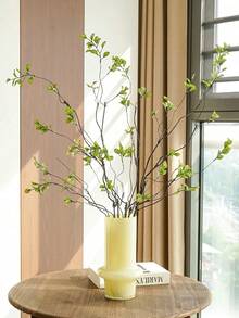 1/3/5/8/10pcs,Artificial Banyan Leaves, Long Stem - Perfect For Flower Arrangements, Home Office - Can Be Used As Vase Fillers And Bouquets - Perfect Home Decor, Office Decor, And Mother's Day Gifts Back To School Room Decor School Supplies - Green-long Branches - View 7