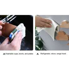 Joivida 1块清洁吸水洗碗布，不掉毛，防油，可爱卡通图案，厨房百洁布