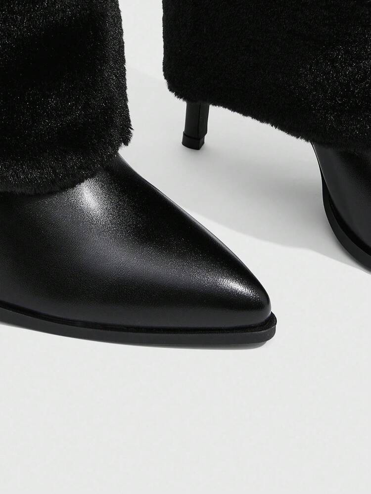 CUCCOO SZL Cuccoo Pointed Toe High Shaft Slim Heel Over-The-Knee Boots, Sexy Lady Rider Boots For Women