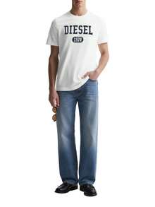 Diesel Men's T-shirts White - Blanco - Ver 3