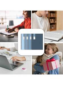 SHEIN 5/8/10 piezas Juego de cuadernos de bobina - Planificador de papel grueso A5 para uso de oficina y estudiantes (diseño de hojas sueltas) - Multicolor - Ver 6