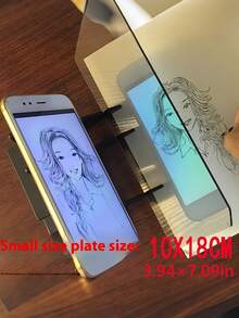 SHEIN طقم أدوات رسم وتخطيط إبداعي مع لوحة عرض - متوافق مع الهواتف والأجهزة اللوحية، مناسب للفنانين وعشاق الرسم، أداة عرض بصري محمولة للرسم، هدية عيد الميلاد والسنة الجديدة وعيد الشكر وعيد الهالوين، إبداع الرسم، ممارسة التخطيط، الرسم بمساعدة الأجهزة الرقمية، إبداع الفن المهني، تعلم المبتدئين - متعدد الألوان - مشاهدة 5