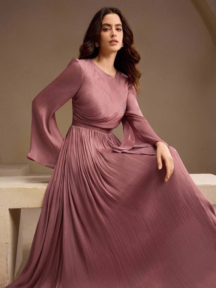 Women's Long Sleeve Dress, Elegant And Versatile For Commuting, Spring, Autumn, Winter