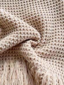 Soleia 女士度假针织纹理金属流苏迷你连衣裙，性感派对约会海滩度假夏季服装，适合度假约会、下午茶、婚礼季节、海滩游轮度假、城市公路旅行度假、波西米亚风度假、音乐节流苏连衣裙米色连衣裙钩针连衣裙 - 鏽棕色 - 查看 6