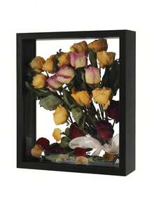 SHEIN 1 件 3D 镂空亚克力干花展示架，塑料礼品 DIY 标本干花架，桌面浮动展示架，婚礼节日礼物