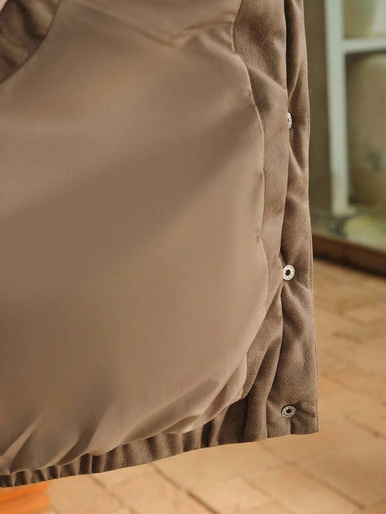 Women's Solid Color Minimalist Sleeveless Padded Vest