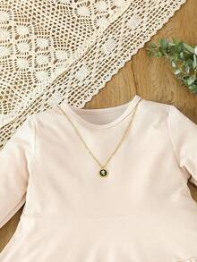 SHEIN Young Girl 2 Pieces Of New Long-Sleeved Tops And Jeans For In Autumn