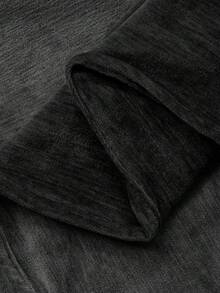 DAZY 女士休闲纯色百褶A字裙，秋冬女装半身裙 - 黑色 - 查看 6