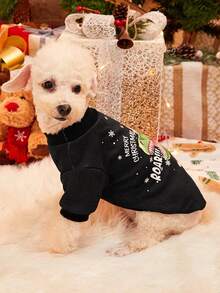 PETSIN Fashionable Christmas Dinosaur Print Pet T-Shirt