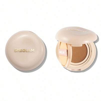 SHEGLAM Lock & Go Long-Lasting Fond De Teint Cushion-Almond Marque Beauté Visage Maquillage Maquilliage CosméTique Pour Femmes Filles Parfait Pour Hiver Printemps ÉTé IdéAl Pour Y2K ÉLéGant Mode Adapté Pour Anniversaire FêTe Des MèRes Cadeau FêTe PrêT Meilleure Couleur
