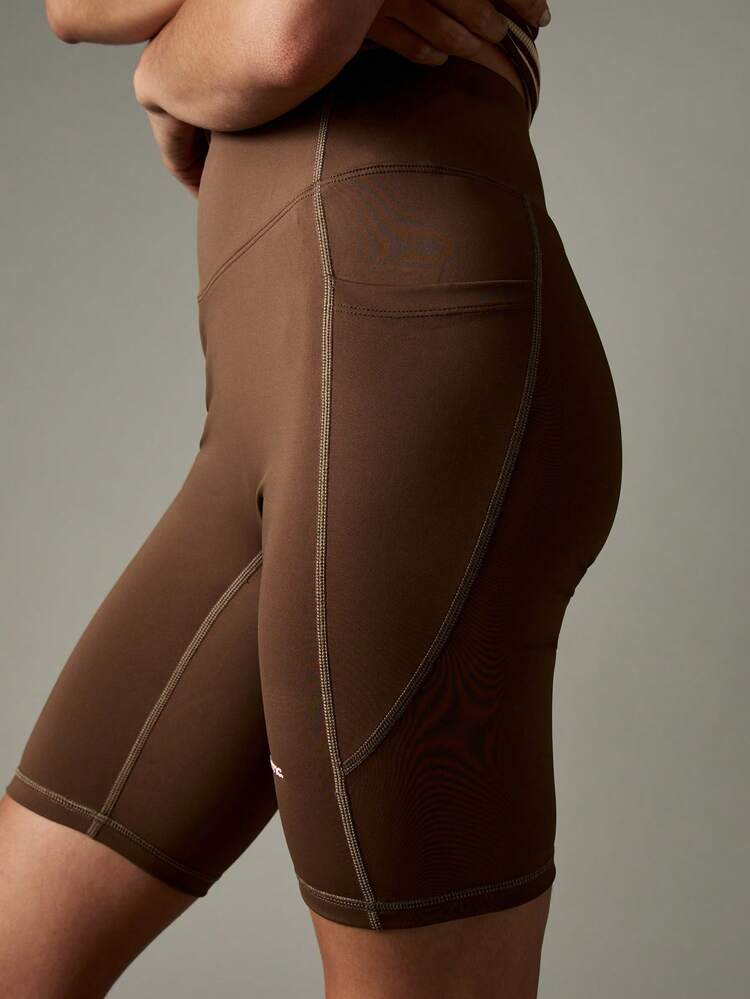 MISSGUIDED High Waisted Athletic Cycling Shorts With Side Pockets For Women Workout Training