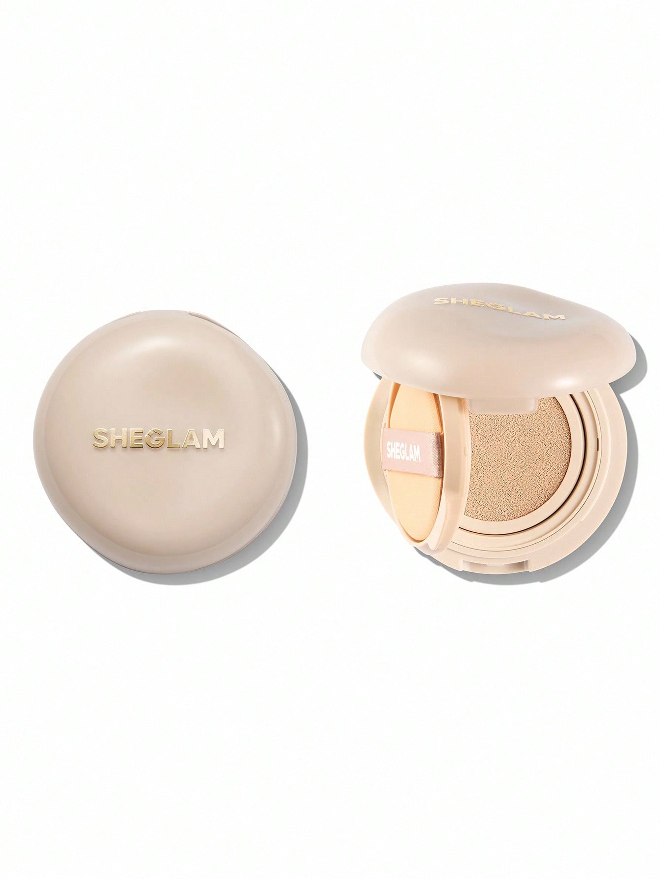 SHEGLAM Lock & Go Long-Lasting Cushion Foundation - Porcelain beauty makeup cosmetics for