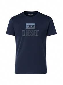 Diesel Men's T-Shirts Navy Blue - Navy Blue - View 4