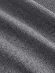 SHEIN MOD 水钻装饰衣领和腰带长款灰色连体裤 - 灰色 - 查看 5