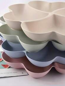 SHEIN 三叶草造型托盘，象征幸运符，家居装饰收纳盒，可放置珠宝、钥匙、硬币等，适用于桌面、梳妆台等，防滑底座，可堆叠，装饰性储物盒