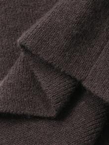 Dazy-Less 2pcs/Set Elegant Bowknot Knit Sweater Set For Women, Autumn/Winter Business Casual Woman - Coffee Brown - View 8