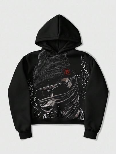 Street Life Men's Casual Graphic Print Hoodie, Autumn/Winter