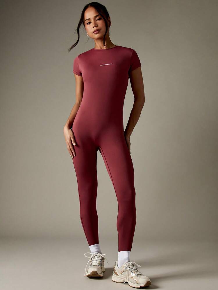 MISSGUIDED Performance Full Length Athletic Jumpsuit Compression Workout Bodysuit Cross Training Active Wear Exercise Fitness Unitard Yoga Running Gym Activewear