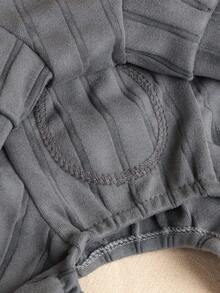 PETSIN 1 bộ đồ liền thân cho chó mèo cưng, quần áo mặc nhà màu xám có thể mặc quanh năm, mềm mại và thoải mái - Xám - Xem 8