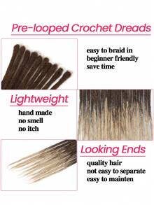 Boho Braids 10 Strähnen Loc-Verlängerung aus Echthaar, 4/27 Farbe, vollständig handgefertigt, permanente Dreadlock-Verlängerung aus Echthaar für Frauen/Männer/Kinder, 8 Zoll - 20 Zoll, Breite oben 0,6 cm, unten 0,4 cm, kann gefärbt, gebleicht und gekräuselt werden, handgefertigte Loc-Verlängerung für Männer und Frauen, 10 Strähnen, braun 4/27 Farbe