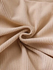 SHEIN Kleinkind Jungen Cord Fleece Warme Bequeme Beige Jacke, geeignet für Herbst/Winter Alltag und Outdoor Aktivitäten