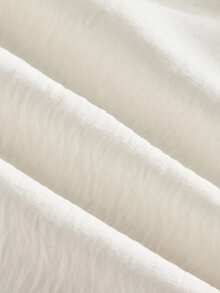 SHEIN MOD Áo sơ mi tay chuông phối màu đen bó eo cho nữ, Thu/Đông, Lễ Tạ ơn, Trang phục Halloween cho nữ, Thường ngày cho nữ, Áo cánh Gothic, Phương Tây, Đồng quê - Đen và trắng - Xem 4