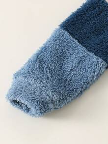 SHEIN 可爱撞色蓬松长袖卫衣，适合男宝宝，男女通用，适合宝宝冬季和深秋穿着 - 彩色 - 查看 7