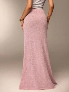 Avantive 女士秋冬正装/返校季/万圣节/婚礼宾客/度假/千禧年/海滩/可爱/教师/外出/商务休闲/优雅/生日/办公室/乡村音乐会/夜店性感/西部风/工作/街头风/复古/节日/鸡尾酒会/锐舞派对/毕业舞会/夏威夷/机场/趣味/基础款/早午餐/2000年代风格/老钱风格/教堂/返校节/高贵/派对/端庄/约会之夜/牛仔女郎/低腰长款毛衣裙 - 粉色 - 查看 2