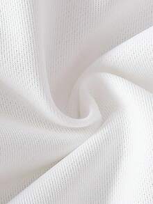 SHEIN 2件套女婴春秋长袖针织白色上衣+休闲裤套装 - 白色 - 查看 5