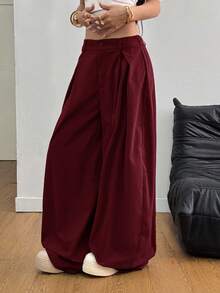 Coolane Women's Summer Vintage Casual Hippie Street Oversized Green Pants,Fall,Fall Clothes For Women