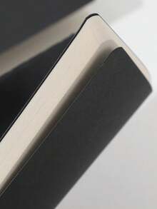 SHEIN 1 件纯色简约笔记本，软封面宽横线日记本，纸张厚实，专业办公笔记本，适合书写、规划和日常使用 - 黑色 - 查看 7