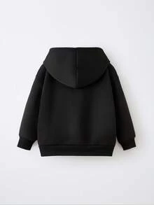 Maija Kids Maija Kids 2件套少女字母印花连帽衫和裤子套装 - 黑色 - 查看 2