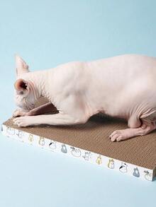 Zazumi 超大瓦楞纸板猫抓柱 - 耐用的室内猫抓柱，双面波浪纹设计，防滑底座，家具保护垫和爪子保护垫 - 彩色 - 查看 2