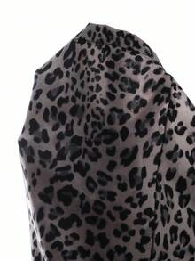 Sparklyn Teen Girls' Leopard Print Tie Waist Wide Leg Loose Casual Pants Fall Winter