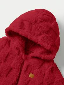 Cozy Pixies Tutina con cappuccio in pile con motivo cartoni animati per bambino