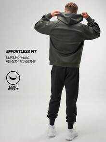 ARC Activewear 超大全拉链连帽衫 高性能上衣 健身房运动夹克 套头衫