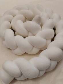 1pc Baby Bed Surround Hand Woven Strip Knotting Four Strand Fried Dough Twists Braid Anti-Collision Soft Bag Baby Bed Surround