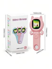 Zazumi Microscopio para niños con grabación HD, 1000X de aumento, portátil y manual, kit de ciencia STEM, juguete educativo para niños de 6 a 12 años, regalo de cumpleaños, set de exploración - Multicolor - Ver 4