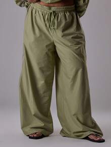 MUSERA Pantalón de chándal de pierna ancha con cordón en la cintura y raya lateral, talla grande, elegante, de vacaciones, atractivo, deportivo, activo, casual de verano - Multicolor - Ver 3