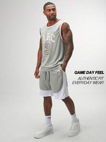 Short d'entraînement performant ARC pour l'activité physique, la course, le basket-ball, séchage rapide, fitness, salle de gym, entraînement - Gris - Voir 3