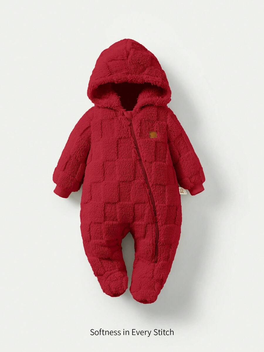 Cozy Pixies Tutina con cappuccio in pile con motivo cartoni animati per bambino