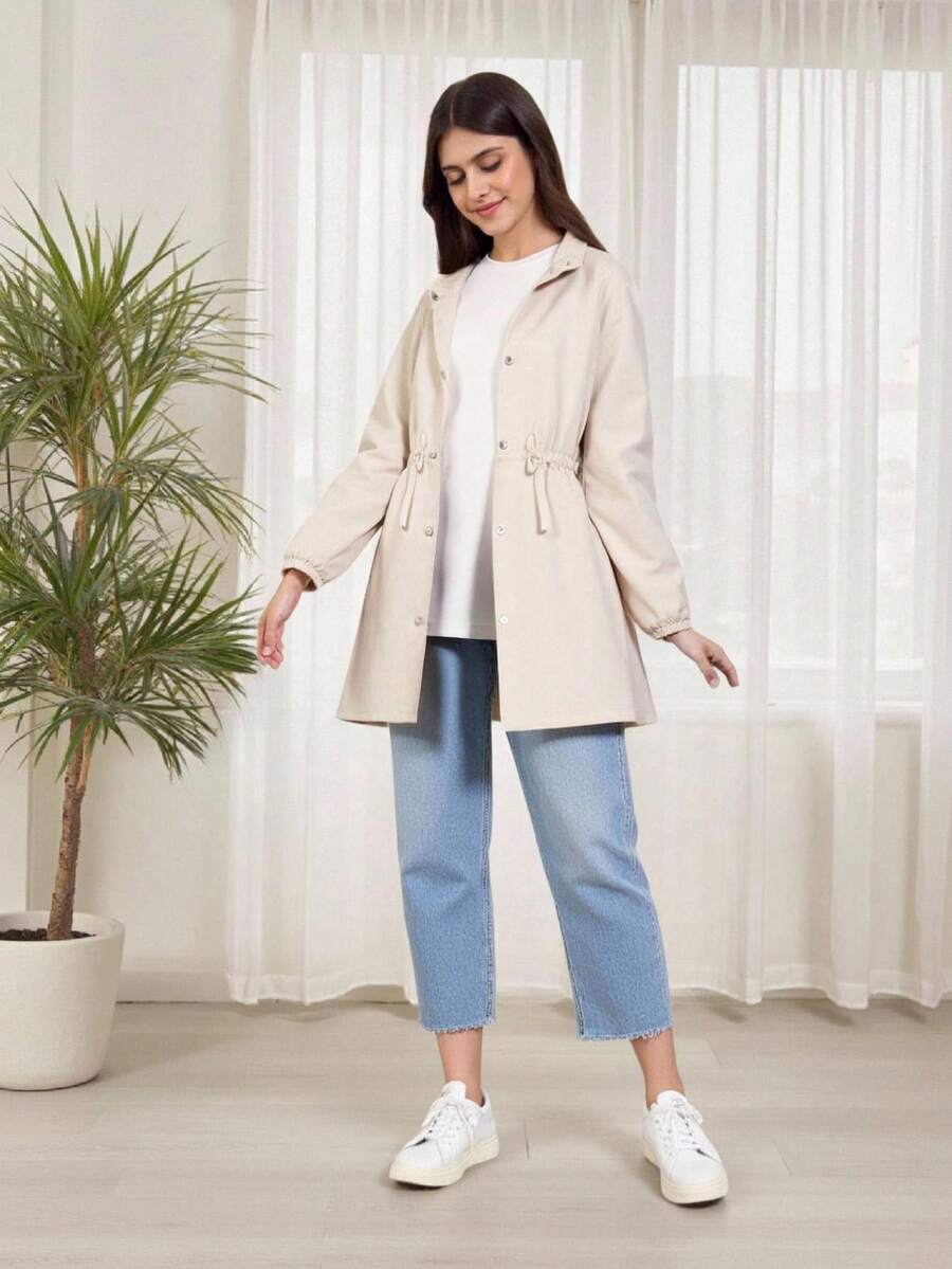 少女帽裝日常通勤外套