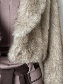 EgrlEra 秋冬女士时尚休闲短款人造皮草大衣