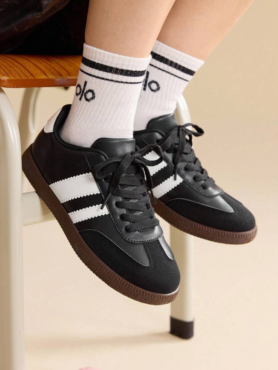 CUCCOO EASI 2024 New Spring Women Retro Versatile Casual Sneakers, Flat White Shoes