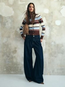 Nöista 这款纽扣开衫采用条纹领口、修身罗纹下摆和长袖设计，为女性冬季服装提供优雅迷人的叠穿单品；非常适合搭配衬衫、T恤或连衣裙，打造休闲时尚造型、精致外出、派对造型、毕业典礼宾客装扮以及精致的圣诞节或新年装束。 - 棕色 - 查看 3