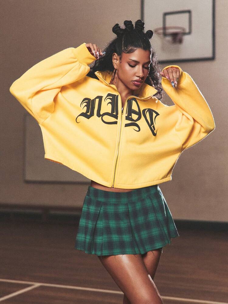 SUMWON WOMEN Pleated Check Mini Skirt With Tartan Pattern