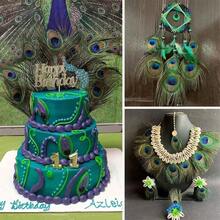 SHEIN 10/20/40 件天然孔雀羽毛，家居装饰和插花，DIY 工艺品