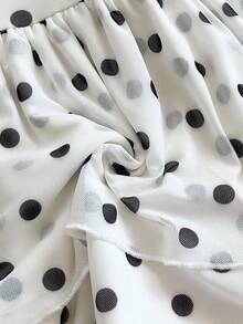 Soleia 女式复古扎染印花深 V 领露背系带荷叶边下摆紧身迷你连衣裙，适合派对、性感约会、下午茶、街头、城市度假、音乐节、夏季海滩 - 黑與白 - 查看 7